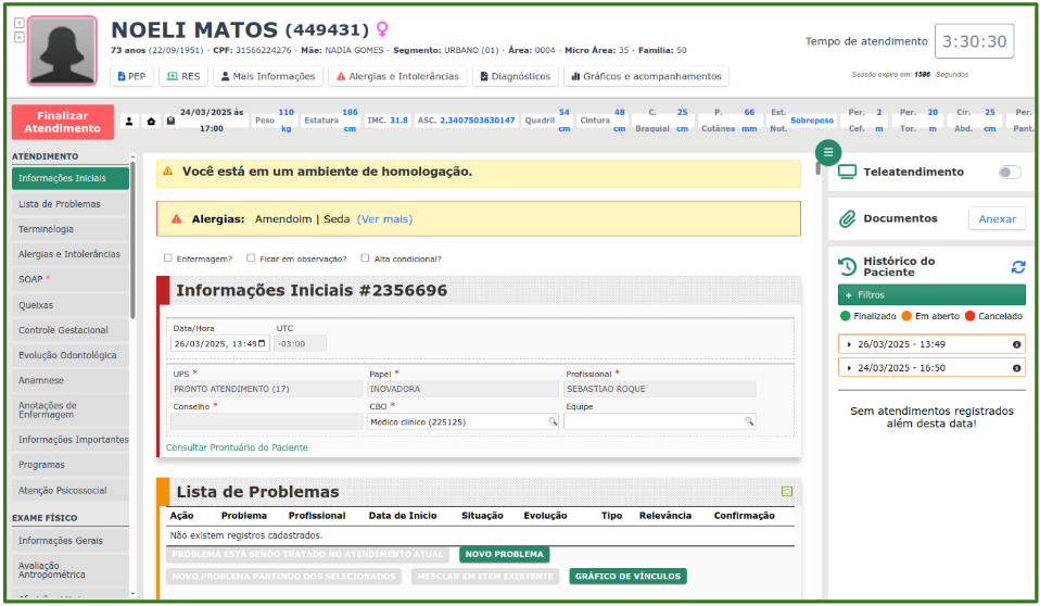 Novo Prontuário